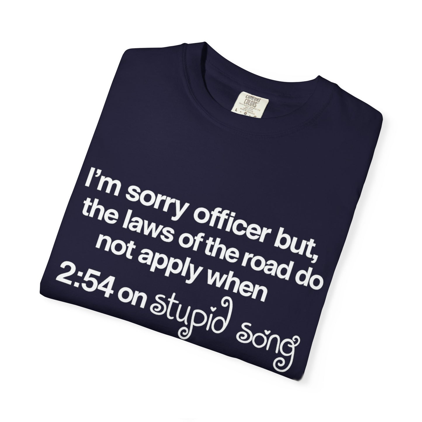 stupid song road laws shirt