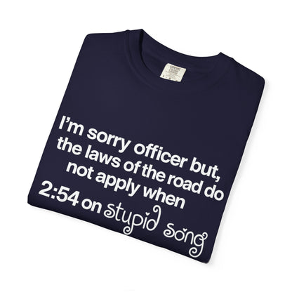 stupid song road laws shirt