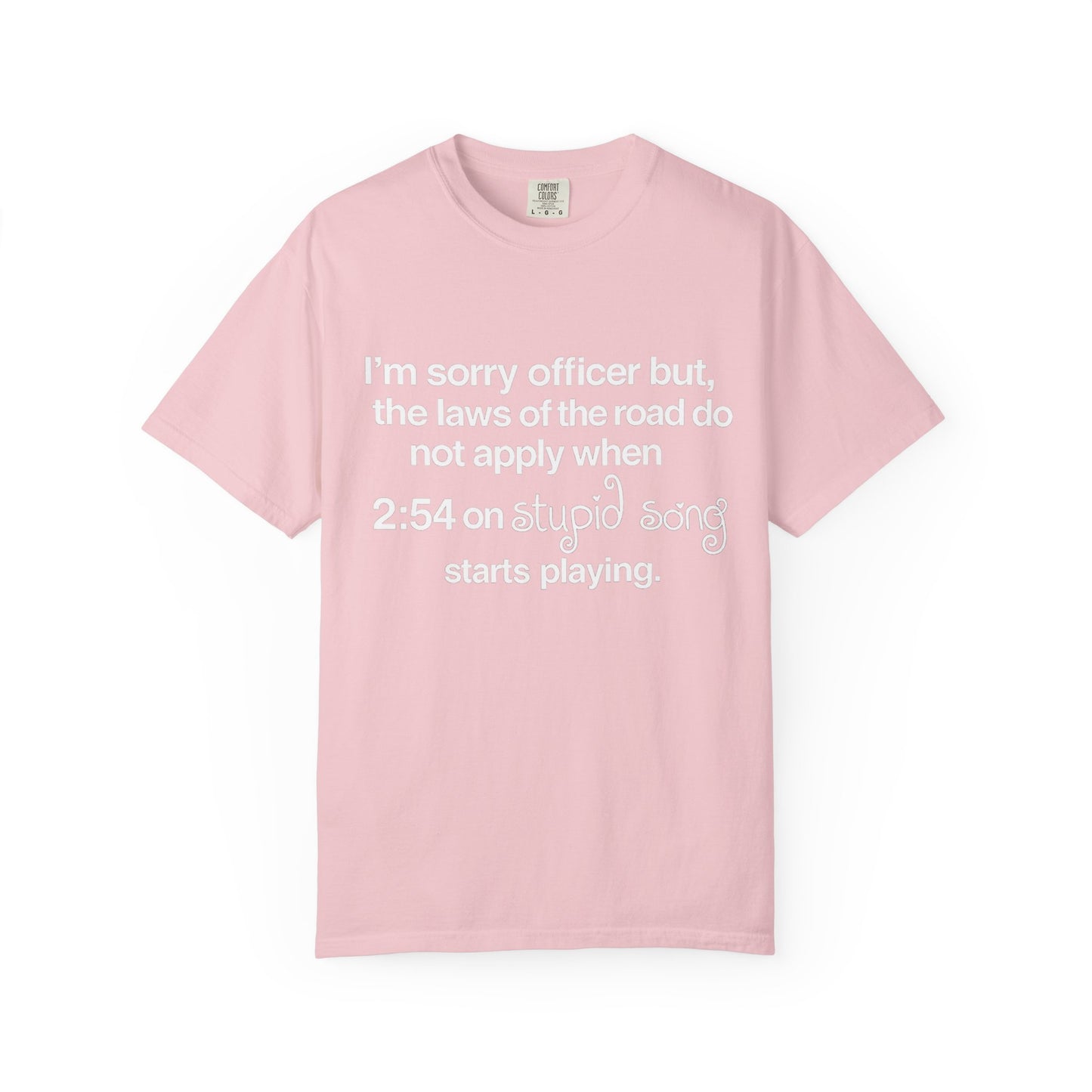 stupid song road laws shirt