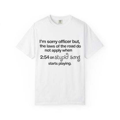 stupid song road laws shirt