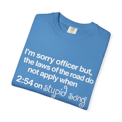 stupid song road laws shirt