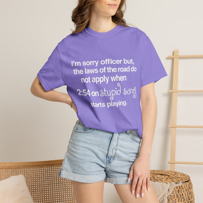 stupid song road laws shirt