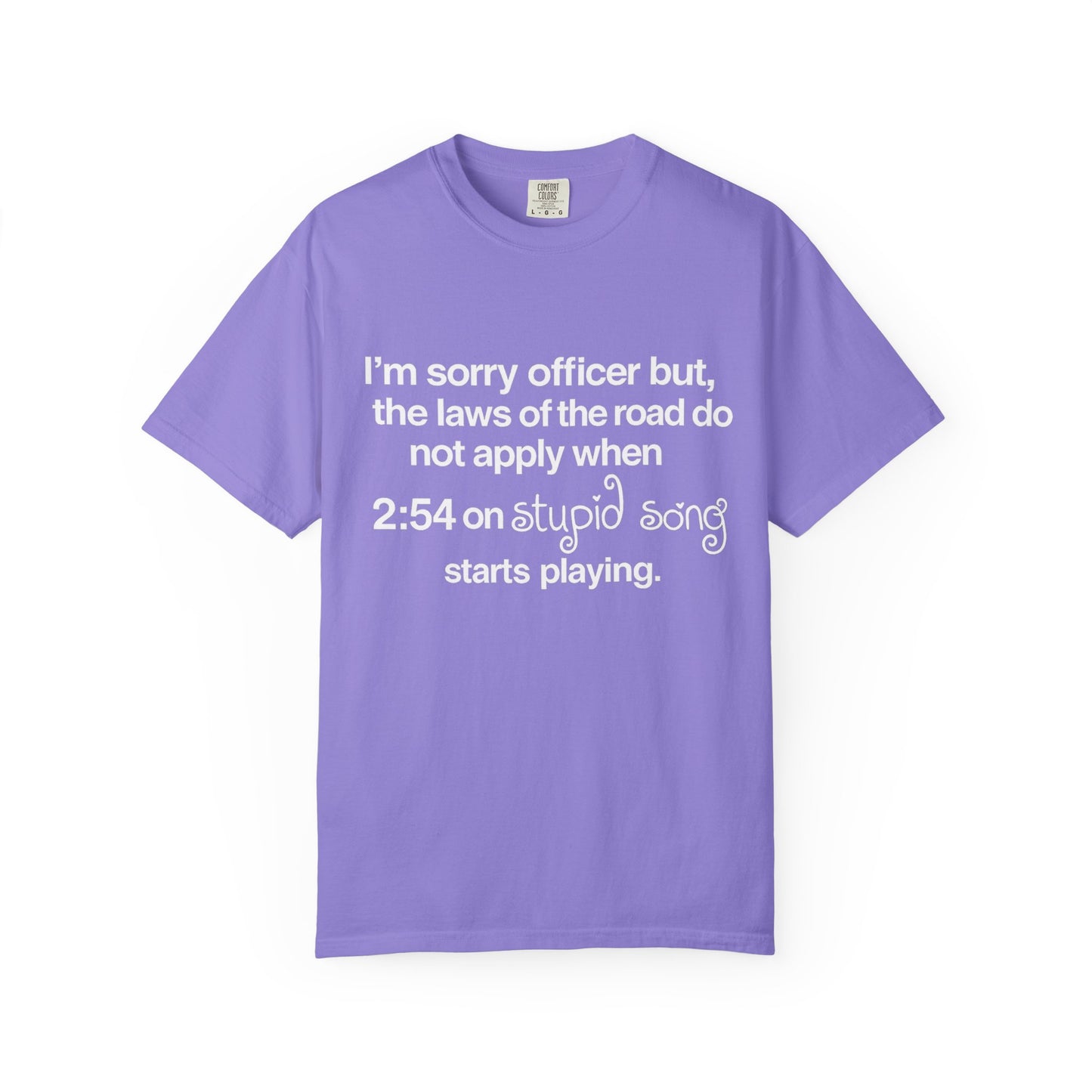 stupid song road laws shirt