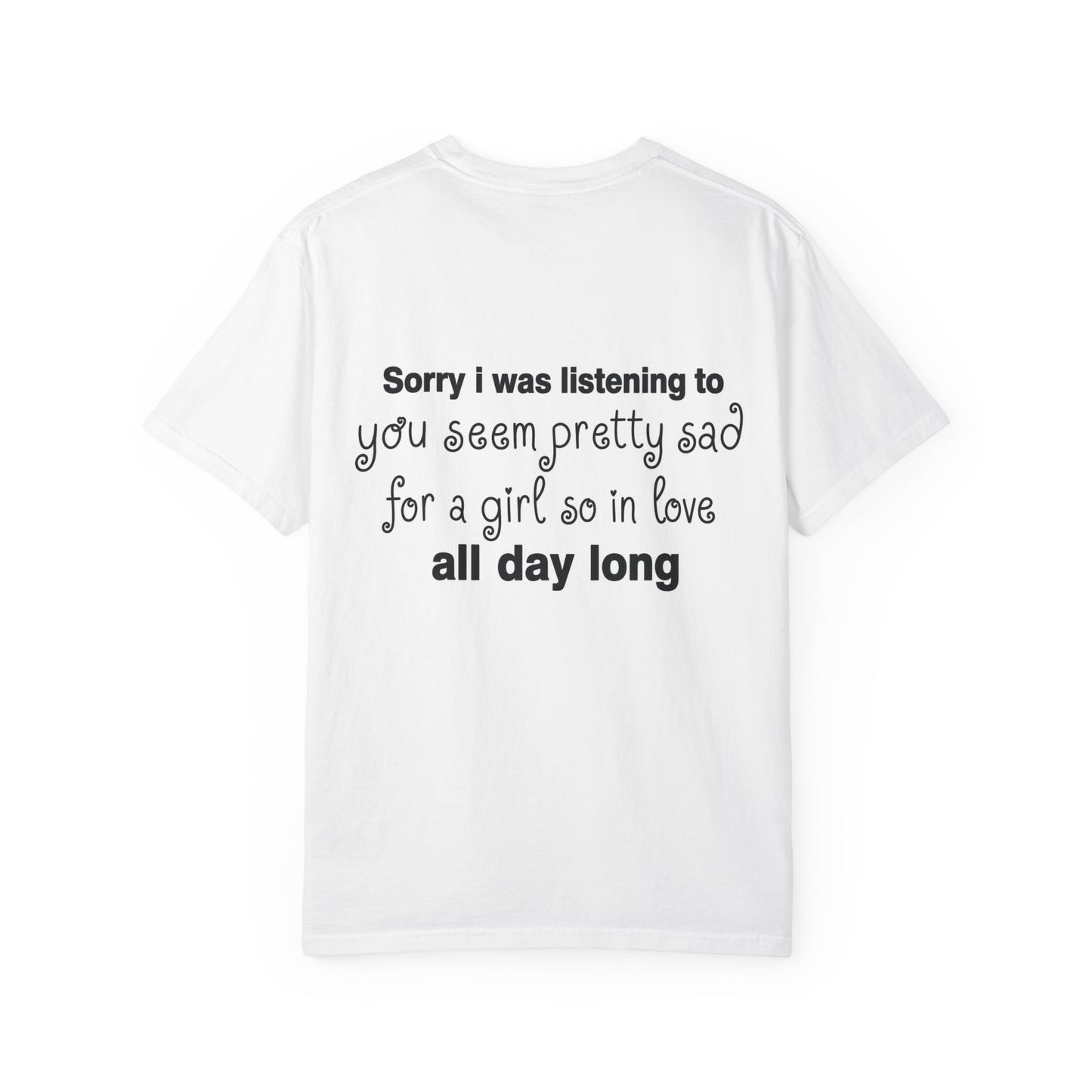did i sound a little crazy? tee