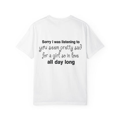 did i sound a little crazy? tee