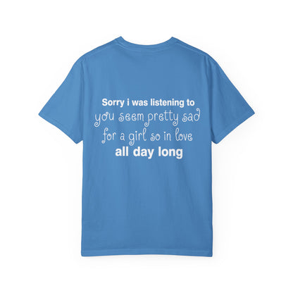 did i sound a little crazy? tee