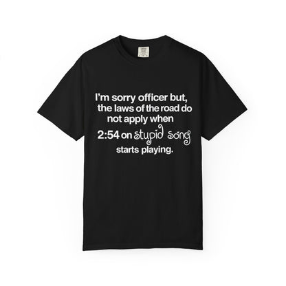 stupid song road laws shirt